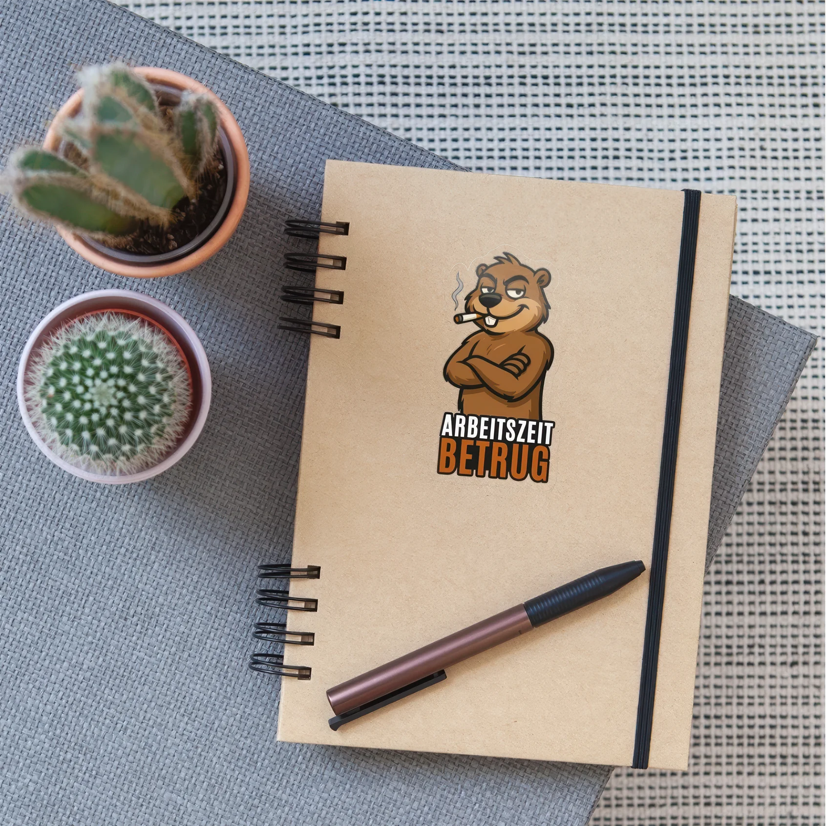 Arbeitszeitbetrug Sticker – konturgeschnitten, wasserfest