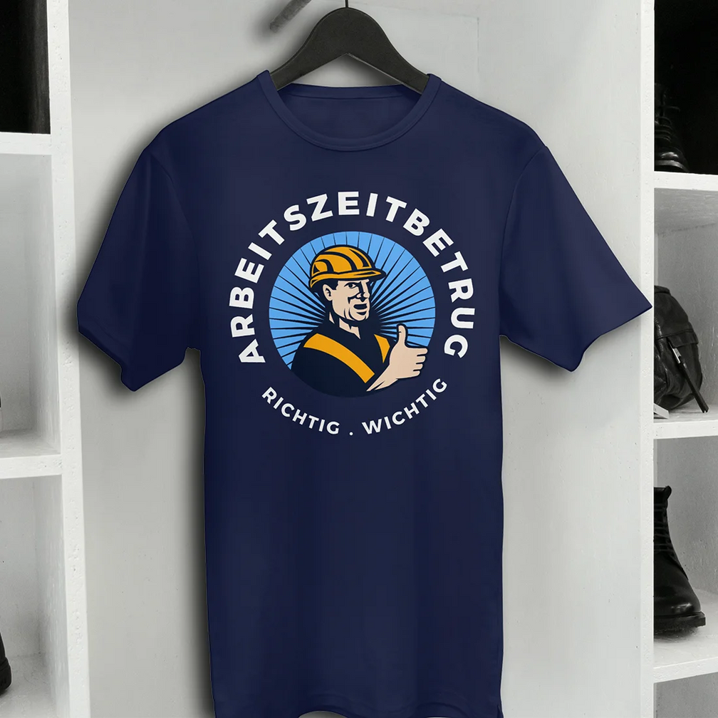 Arbeitszeitbetrug Shirt Meister des Arbeitszeitbetrugs - Pixdesign Bekleidung & Accessoires
