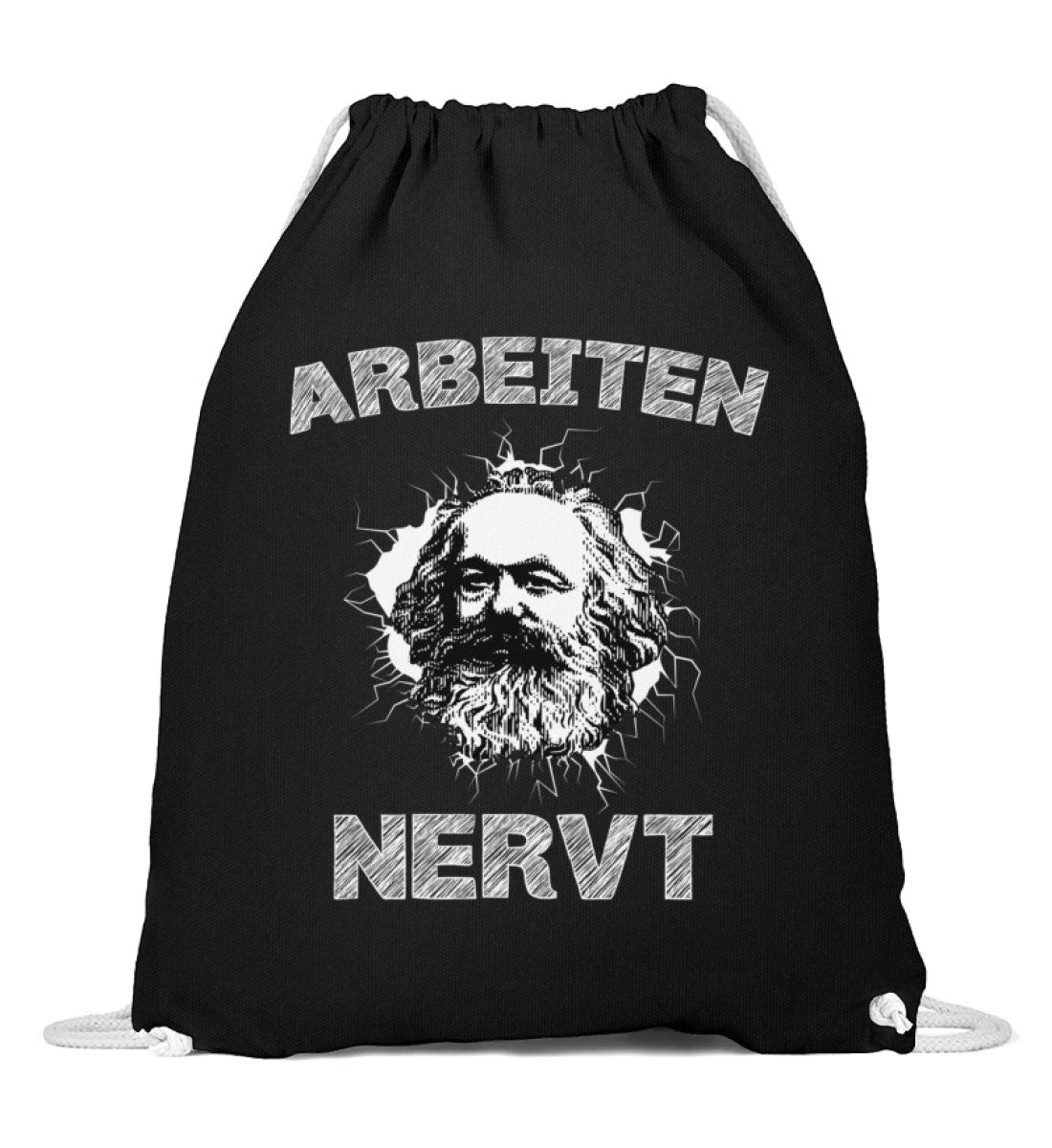 Arbeiten NERVT! | Sportbeutel by Pixdesign