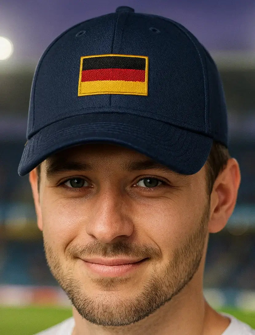 Deutschland Cap – bestickte Basecap mit Flagge