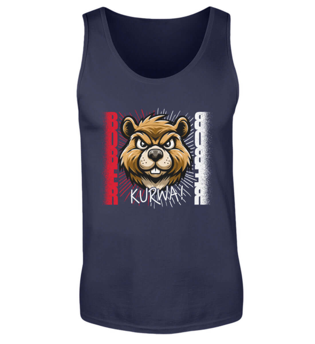 BOBER ᴋᴜʀᴡᴀ | Herren Tanktop by Pixdesign