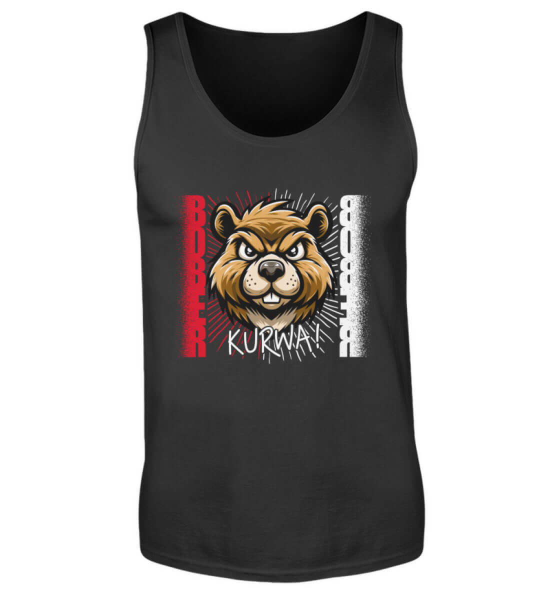 BOBER ᴋᴜʀᴡᴀ | Herren Tanktop by Pixdesign