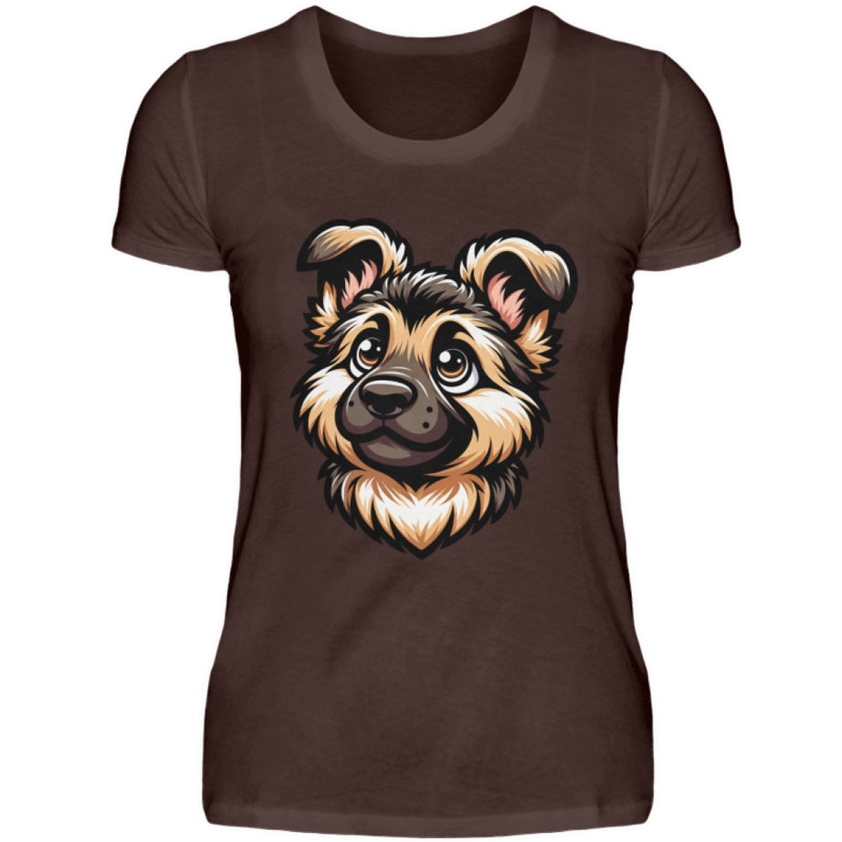 Damen T-Shirt | Deutscher Schäferhund Welpe