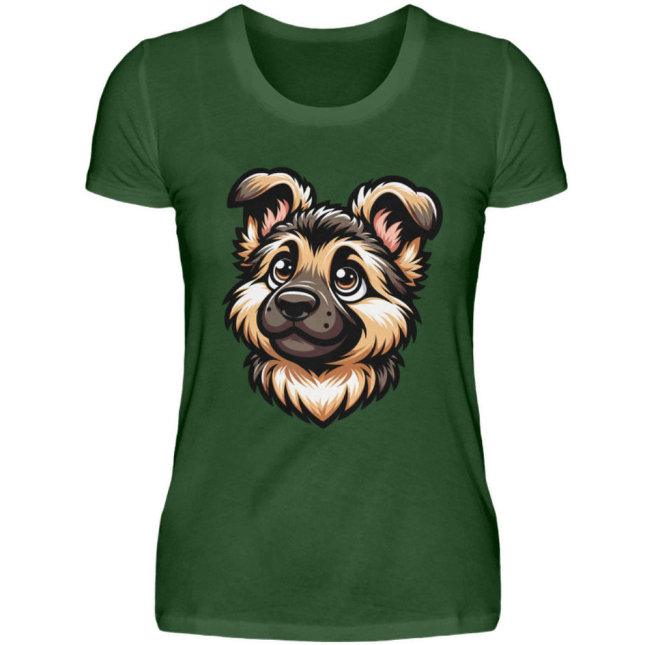 Damen T-Shirt | Deutscher Schäferhund Welpe