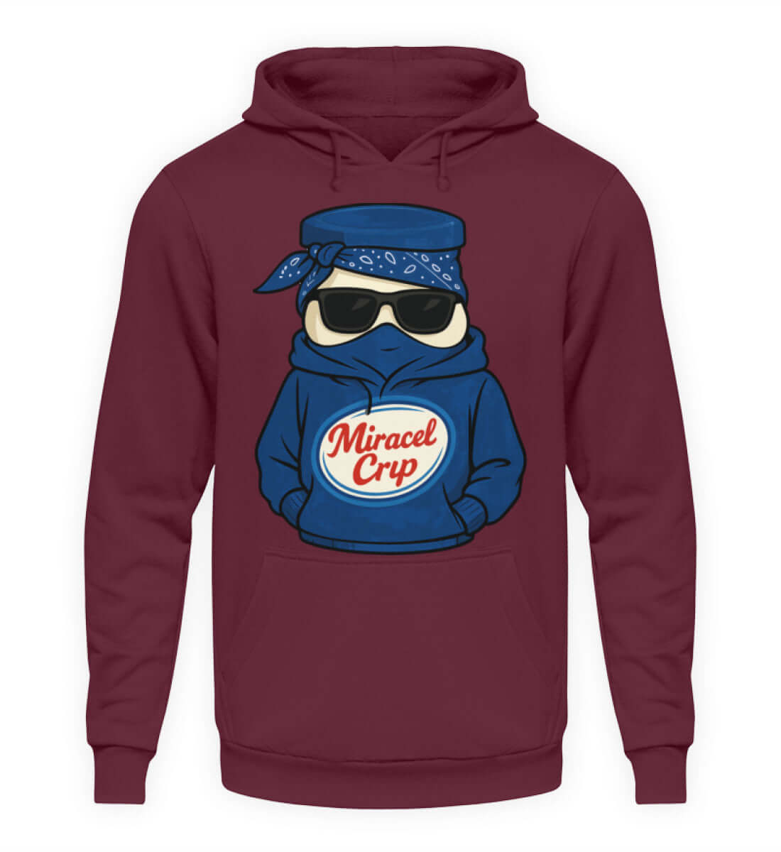 Miracel Crip Herren Hoody mit witzigem Grafikdesign – stylisch und urban für individuelles Streetwear-Statement.