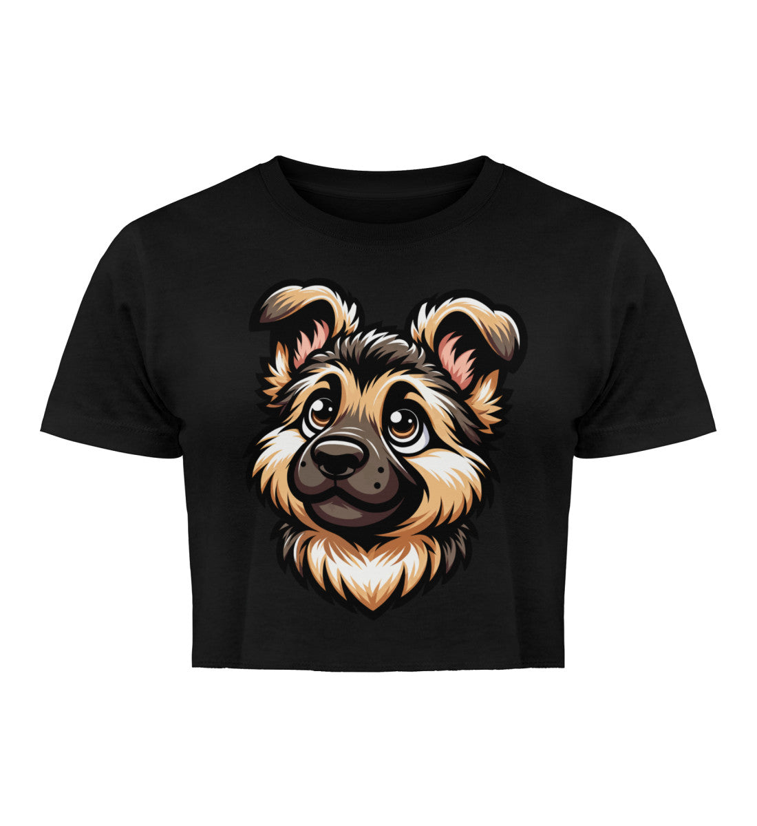 Schäferhund Welpe | Damen Organic Crop Top