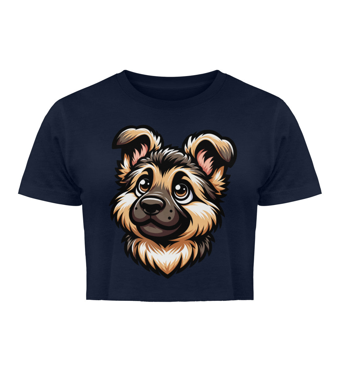 Schäferhund Welpe | Damen Organic Crop Top
