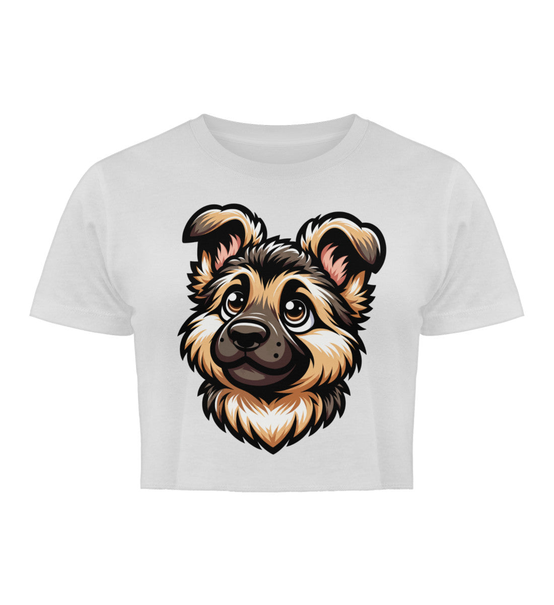 Schäferhund Welpe | Damen Organic Crop Top