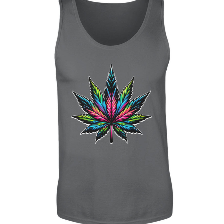 RETRO Cannabisblatt | Herren Premium Tanktop