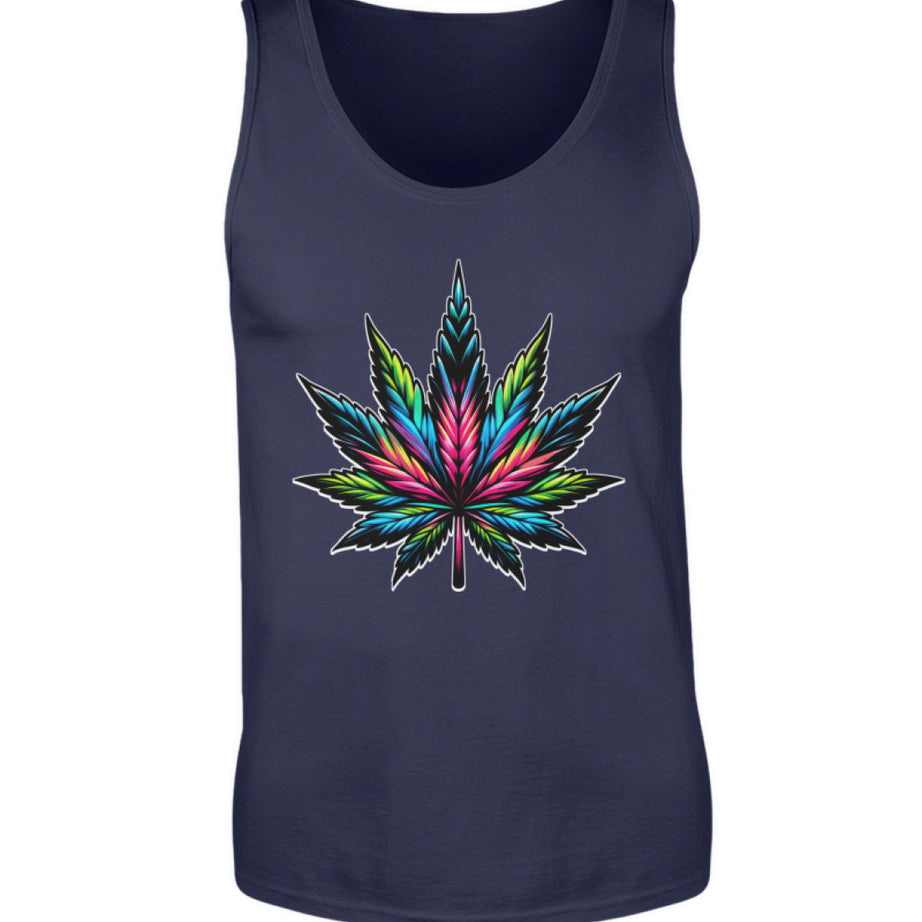 RETRO Cannabisblatt | Herren Premium Tanktop