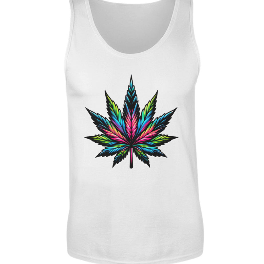 RETRO Cannabisblatt | Herren Premium Tanktop