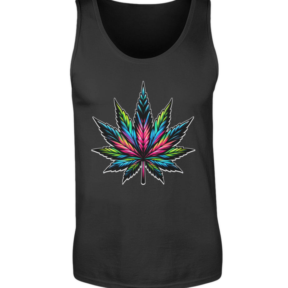 RETRO Cannabisblatt | Herren Premium Tanktop