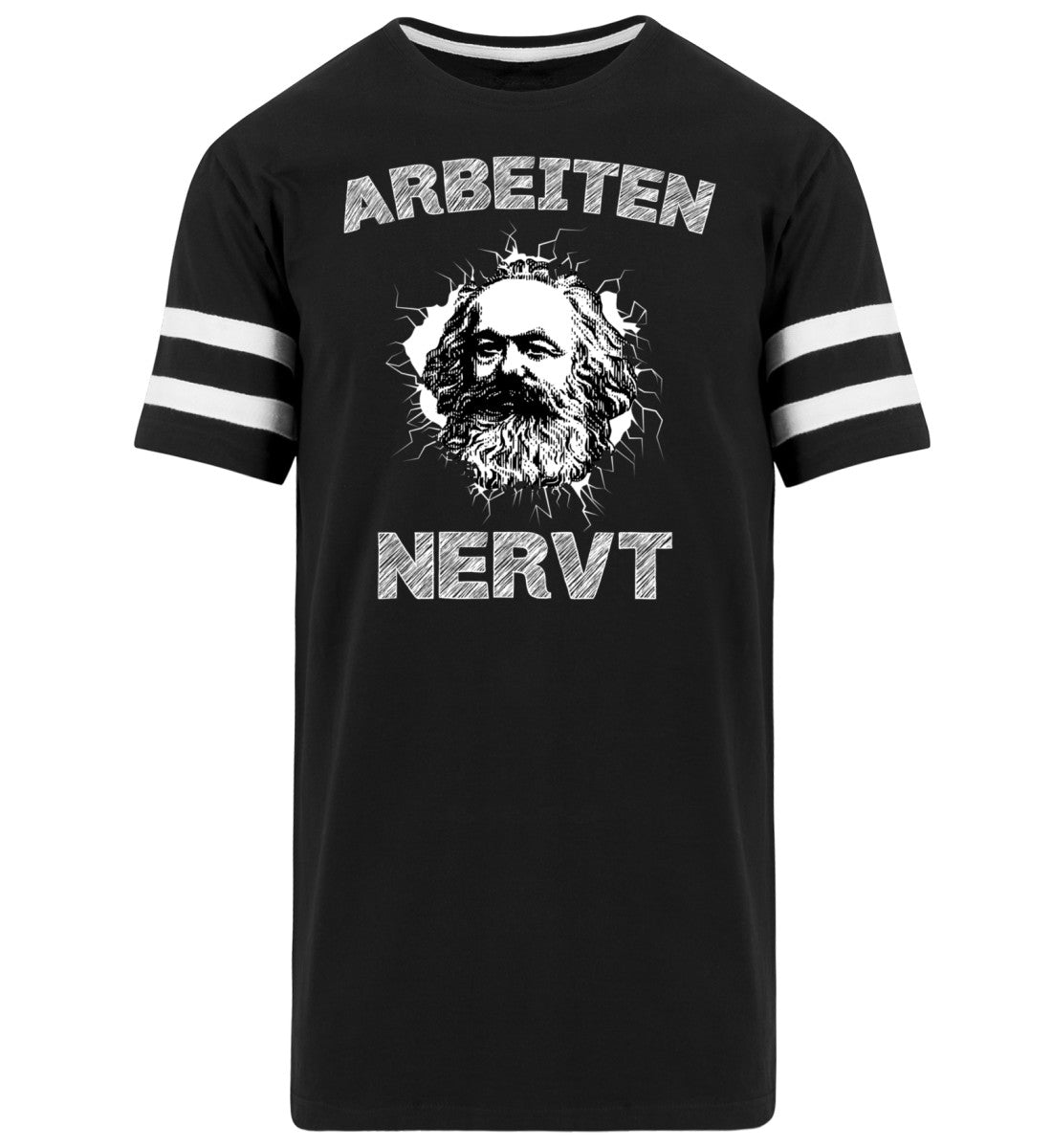 Arbeiten NERVT! | Herren Striped Long Shirt