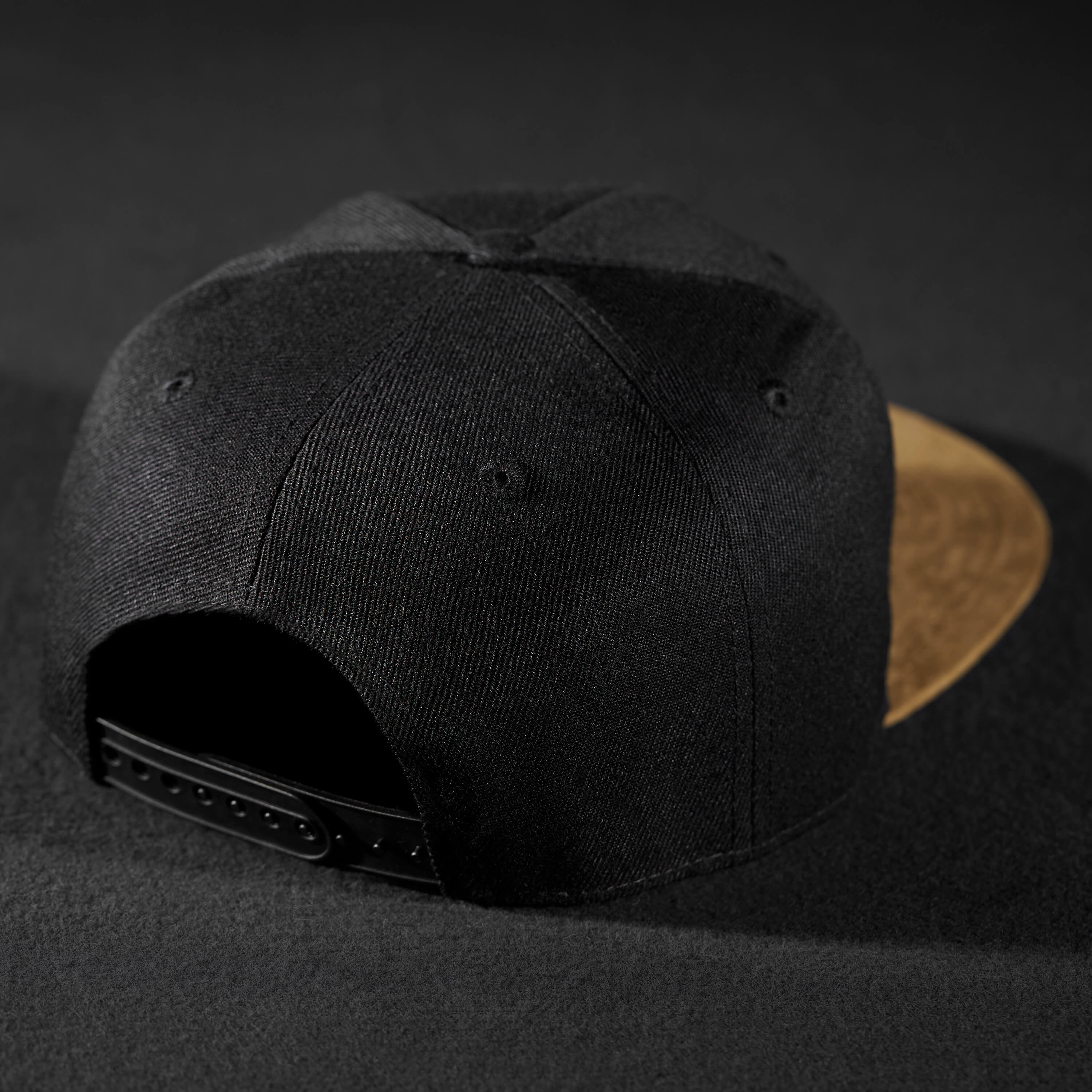 Pablo & Capone Snapback Cap – Black & Suede