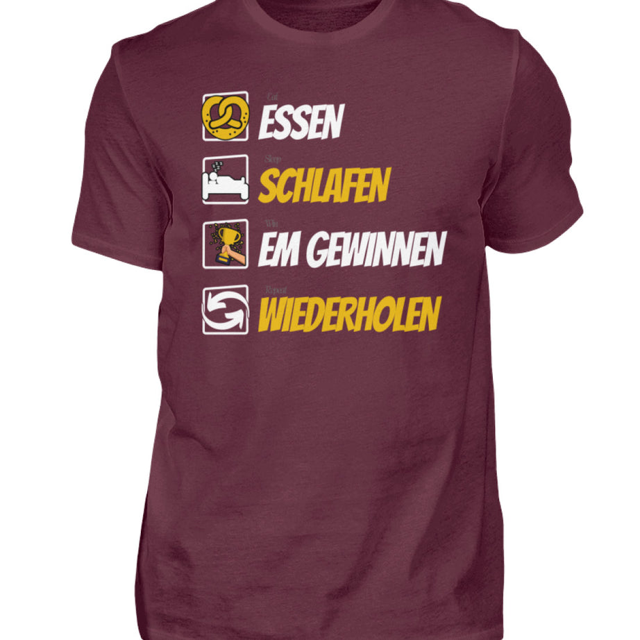 Inspiriert von der EM 2024, präsentiert sich das Design modern und stilvoll, passend für alle Anhänger des eleganten Sportstils. Mit diesem Premium Shirt setzen Sie ein modisches Statement