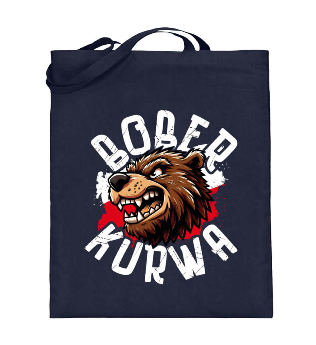 Premium Jutebeutel | BOBER - Lustiges Trenddesign