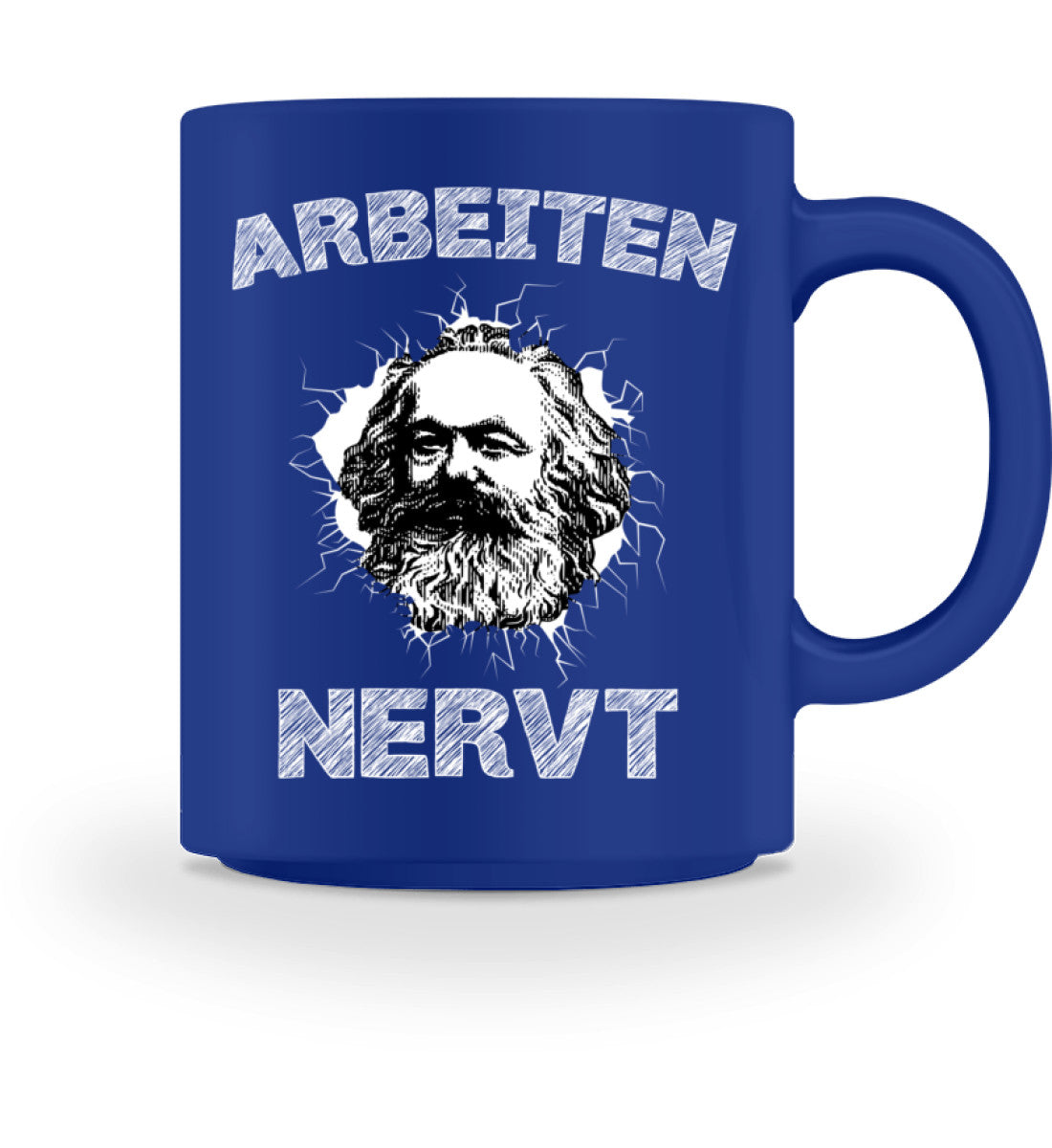 Arbeiten NERVT! | Kaffeetasse by Pixdesign