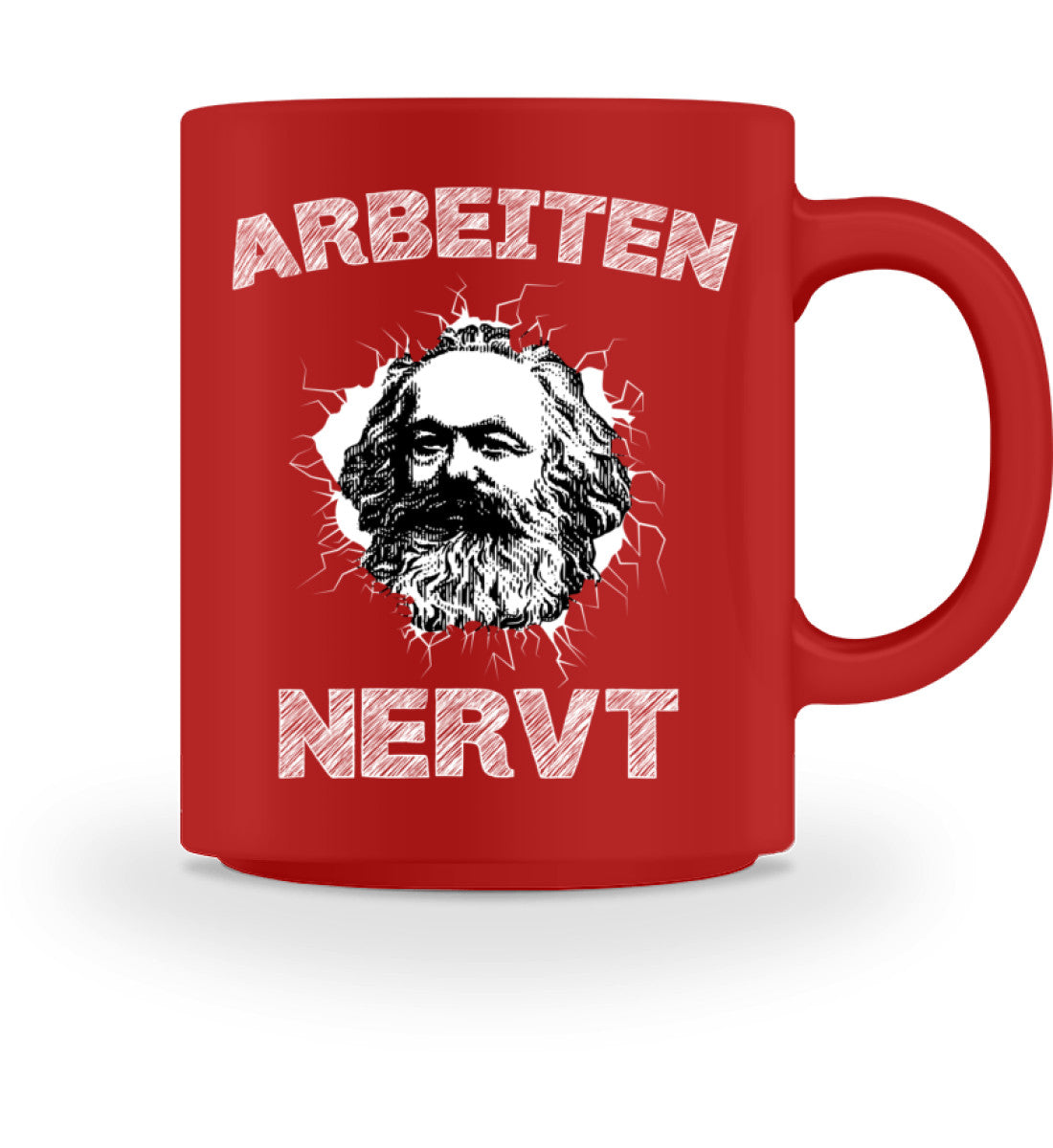 Arbeiten NERVT! | Kaffeetasse by Pixdesign