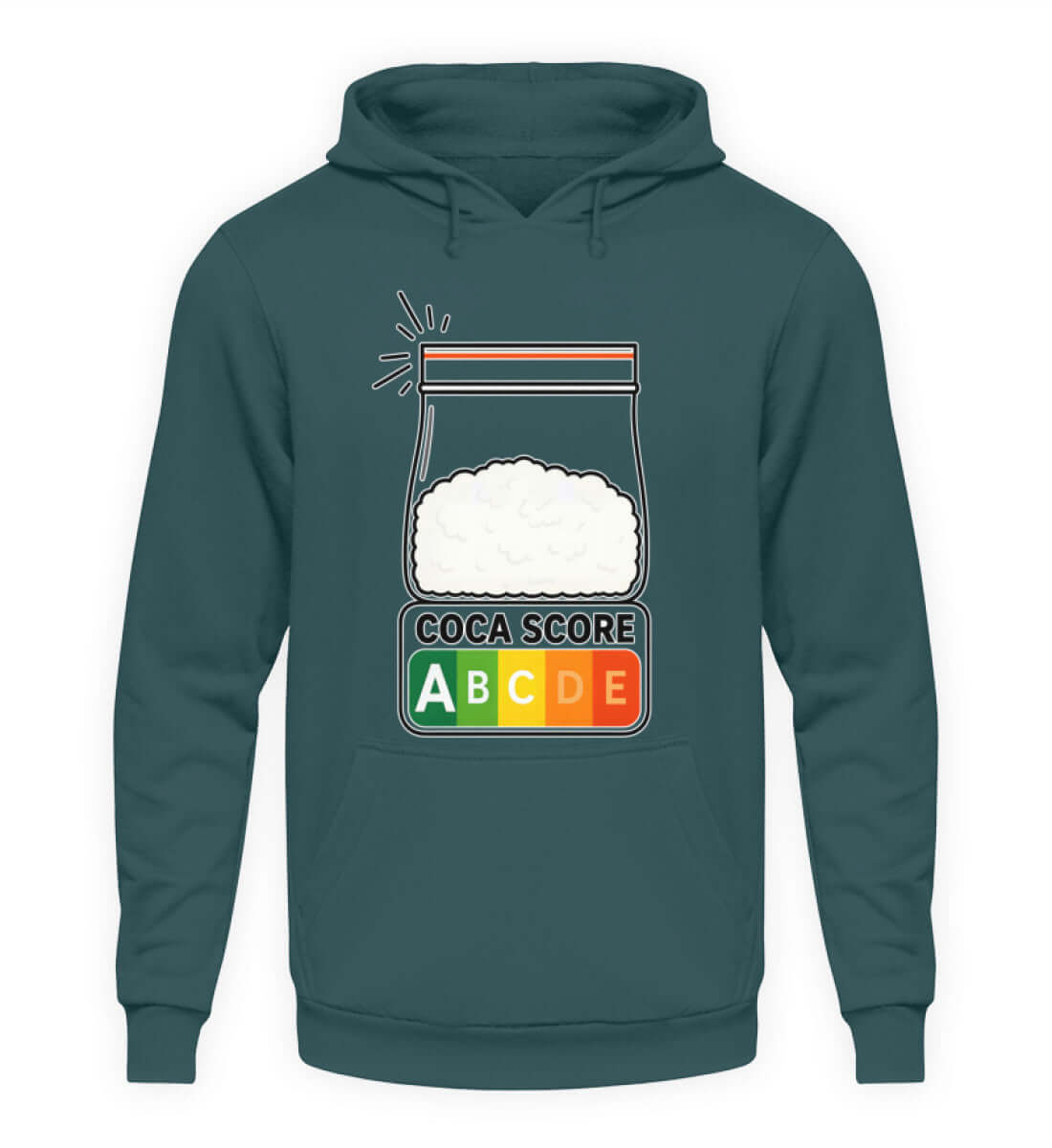 Coca Score Herren Hoody mit humorvollem Frontprint – warm, stylisch und ideal für witzige Aussagen.