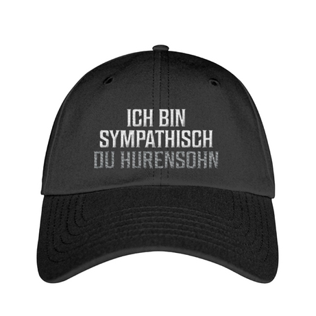 Cappy mit Stickerei | Ich bin Sympathisch Du Hu**nsohn