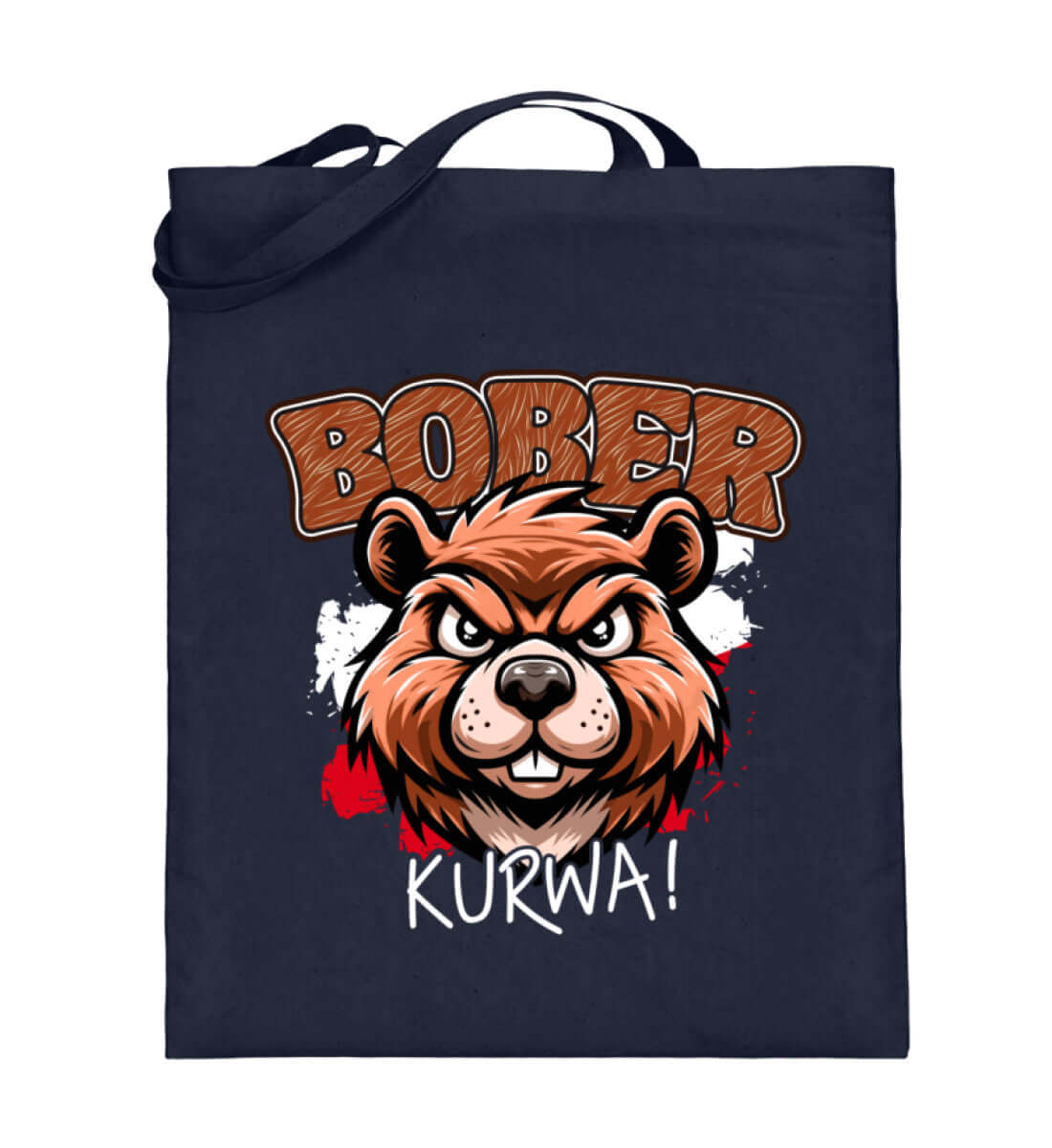 Premium Jutebeutel | BOBER - Lustiges Trenddesign