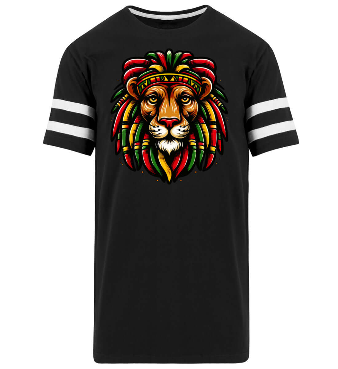 REGGAE Löwe | Herren Striped Long Shirt