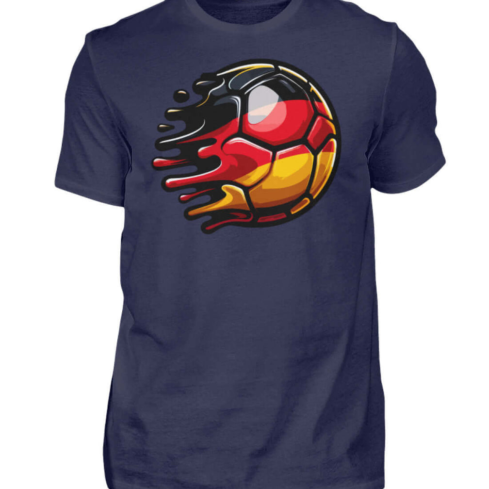Deutschland Herren Fan-T-Shirt mit Fußball-Design, ideal für Fußball-Enthusiasten und Fan-Events.