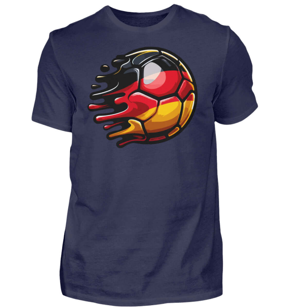 Deutschland Herren Fan-T-Shirt mit Fußball-Design, ideal für Fußball-Enthusiasten und Fan-Events.