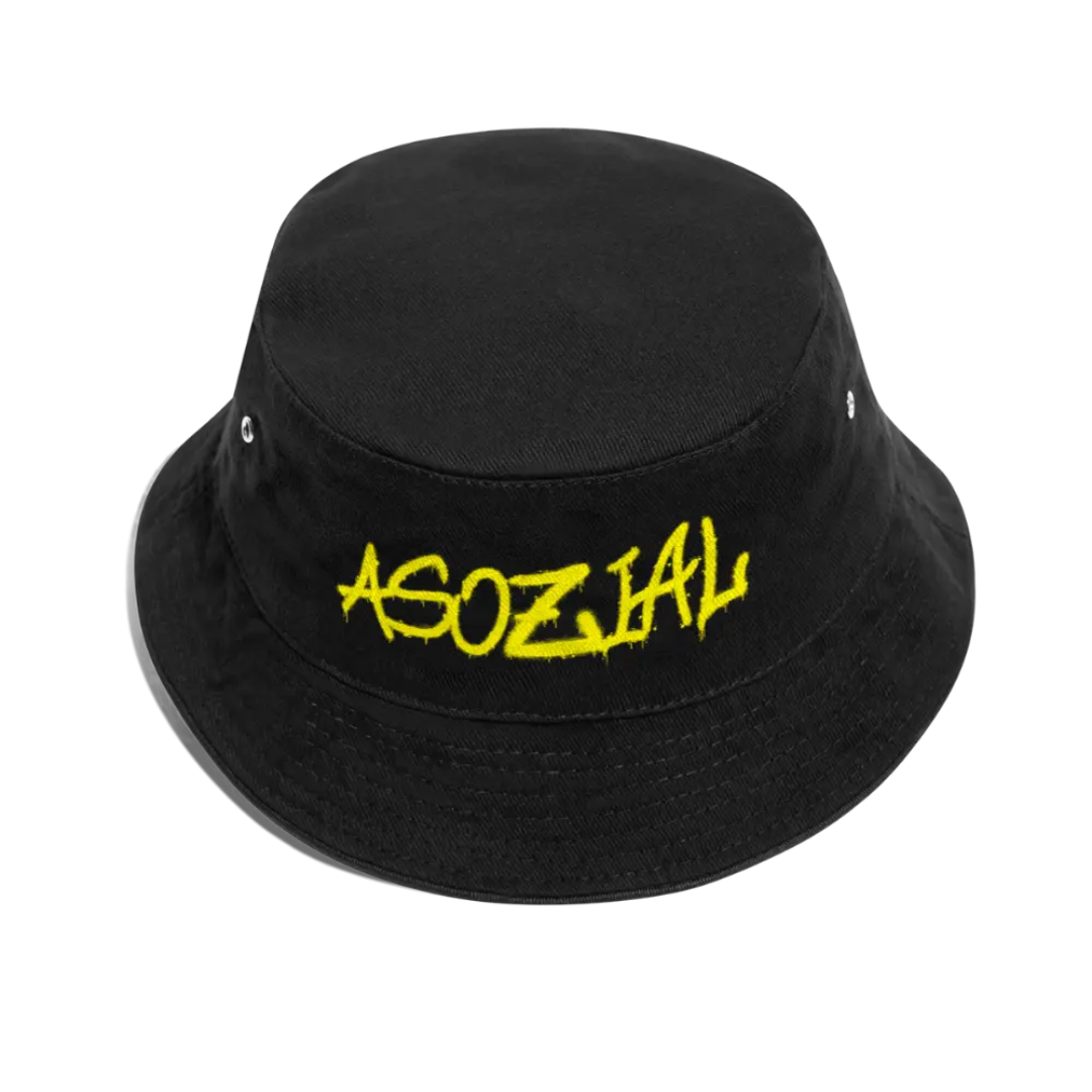 Fischerhut Asozial – Bucket Hat aus 100 % Baumwolle