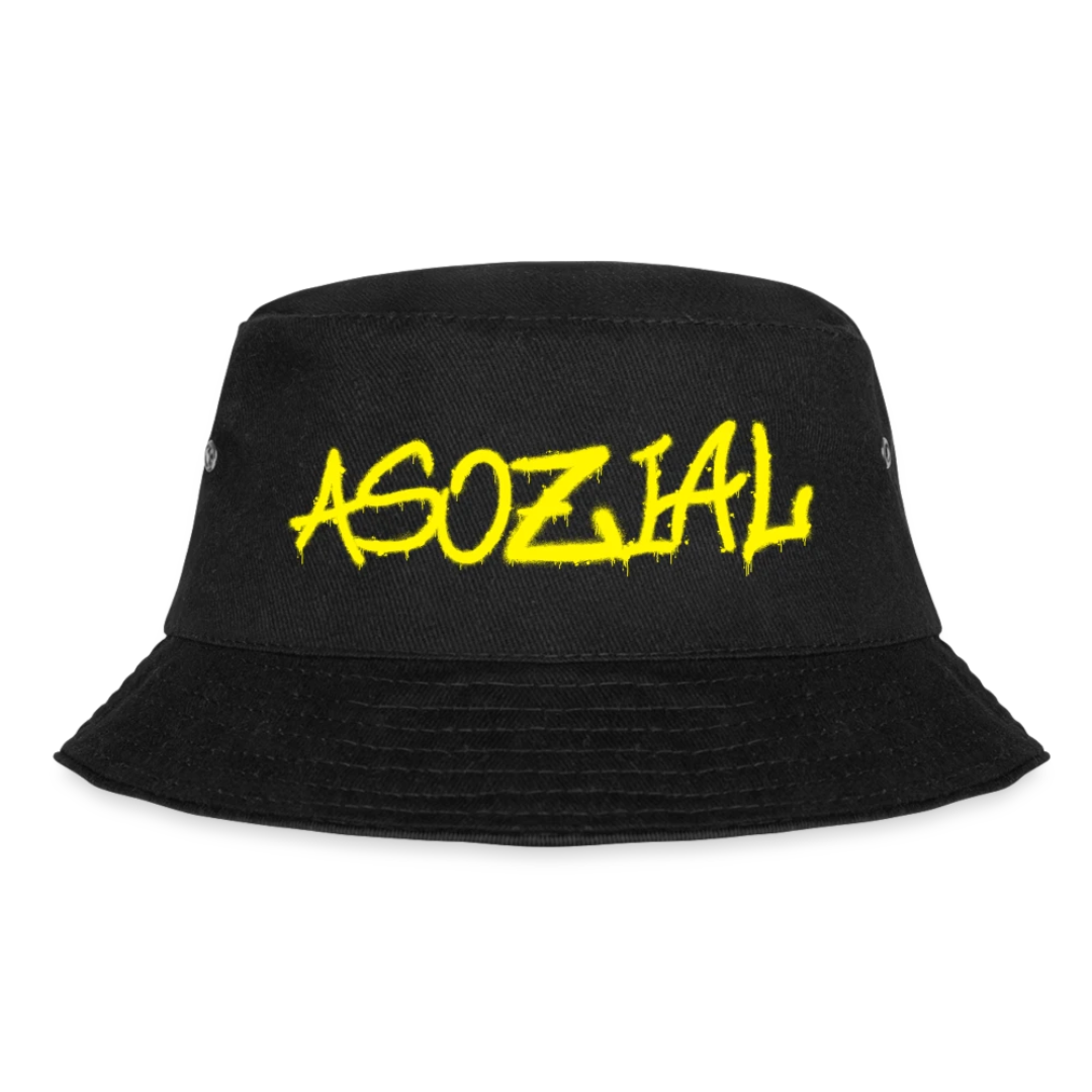 Fischerhut Asozial – Bucket Hat aus 100 % Baumwolle