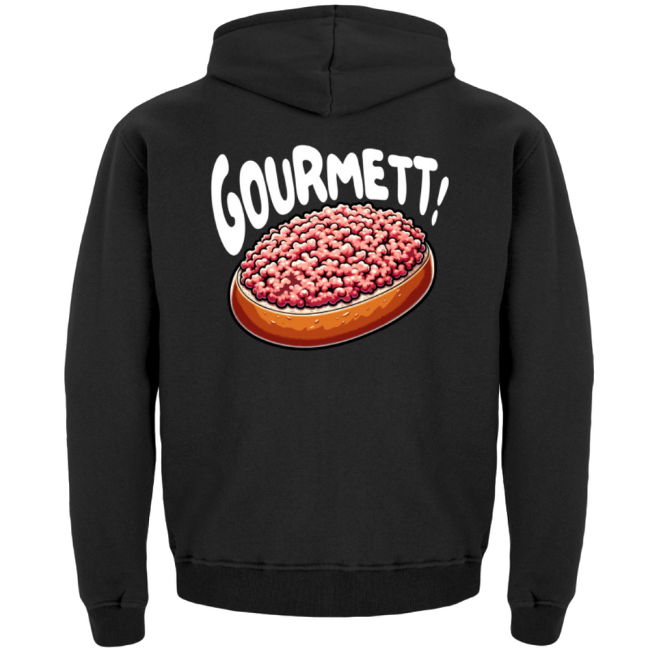 Kinder Kapuzenpullover | GourMETT - Lustiges Mettbrötchen Design für kleine Fleischliebhaber