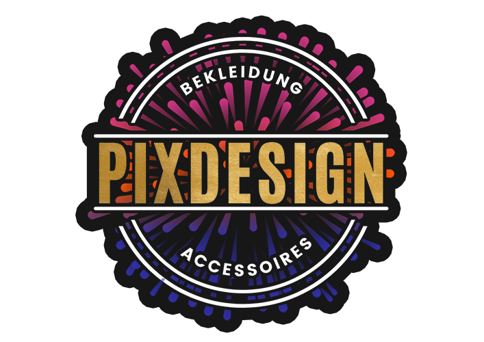 Logo von Pixdesign: Stilvolles und modernes Design, repräsentativ für hohe Qualität und Kreativität in der Bekleidungsbranche