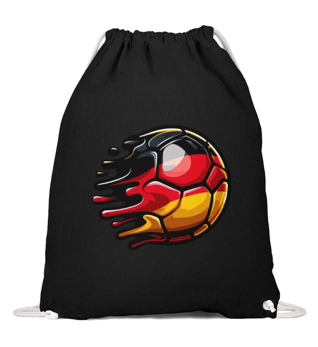 Sportbeutel mit Fußball und Deutschland-Flagge Design, ideal für Fans und Freizeit.