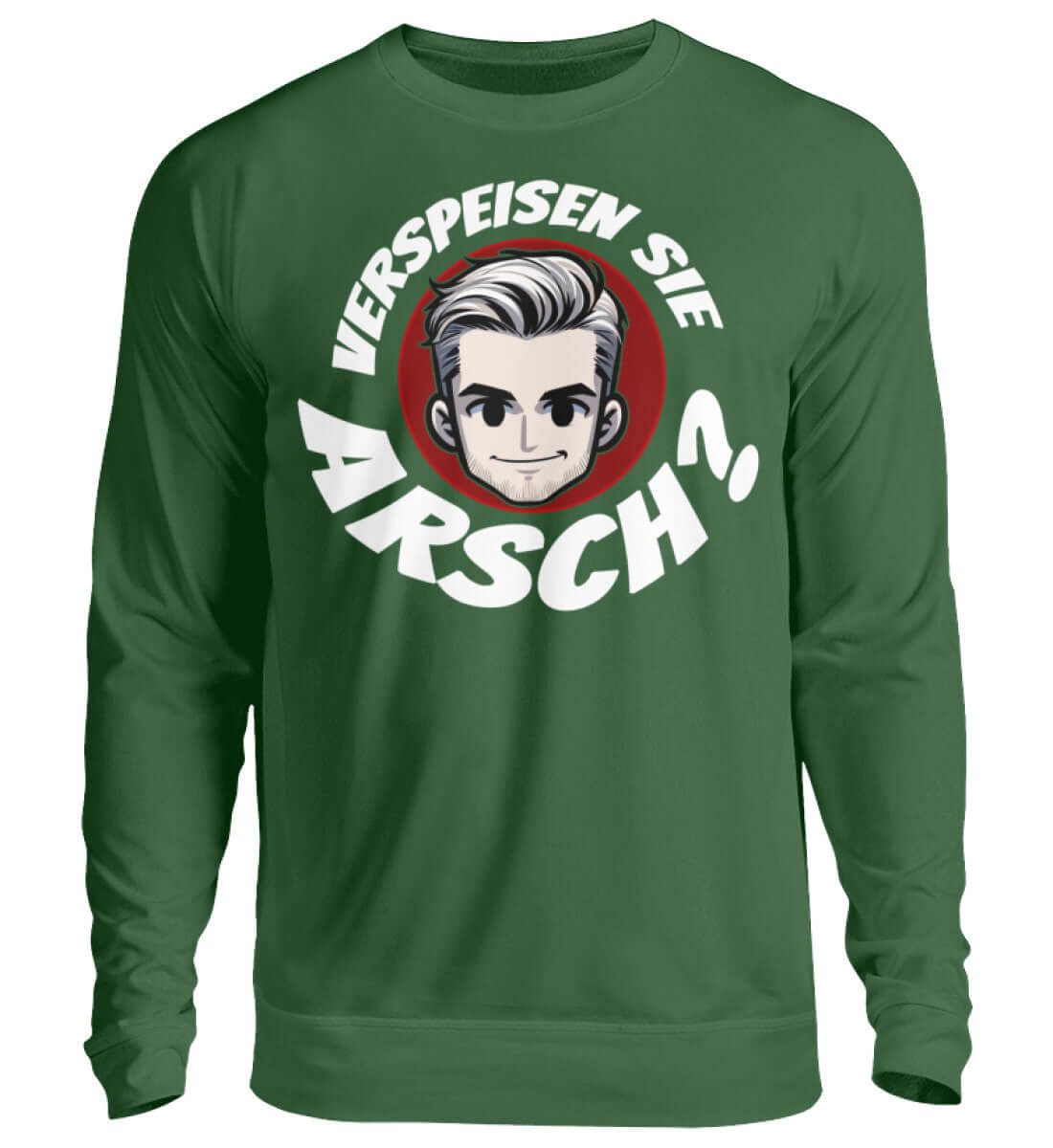 Verspeisen Sie ARSCH? | Herren Pullover Grün
