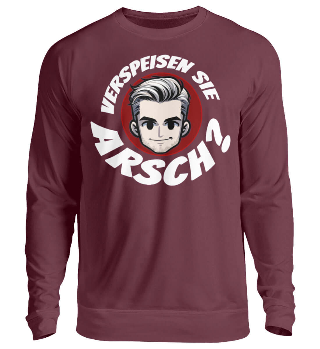 Verspeisen Sie ARSCH? | Herren Pullover Burgunderrot