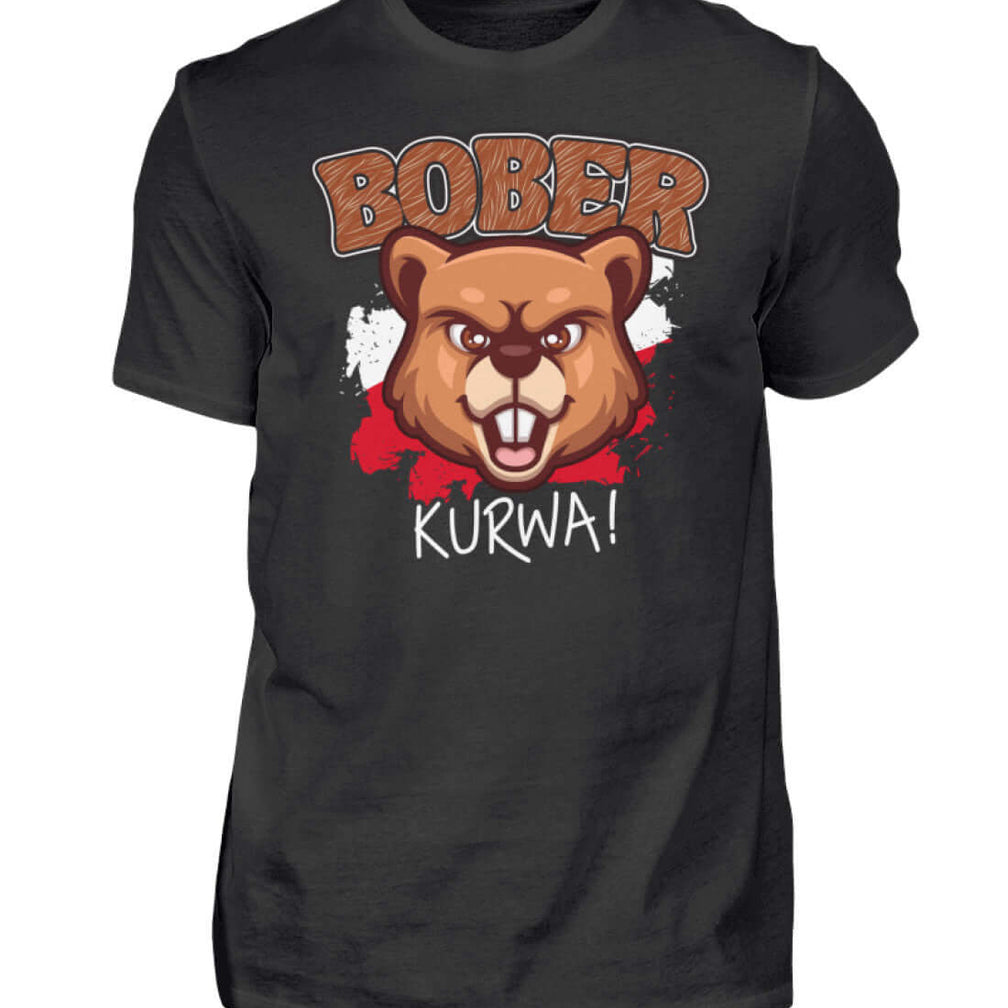 BOBER | Herren T-Shirt by Pixdesign Schwarz
