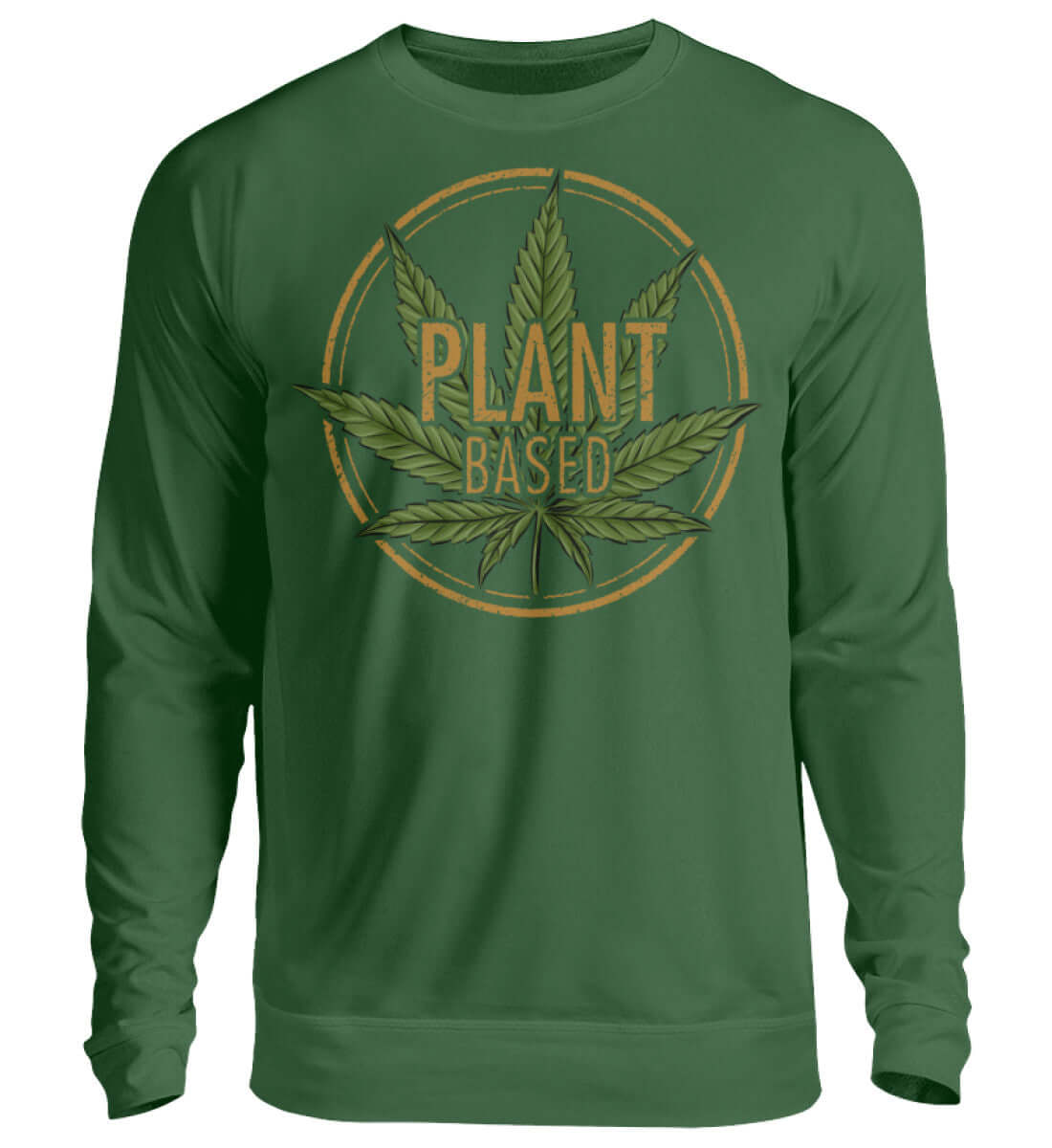 PLANT BASED | Herren Cannabis Pullover Grün