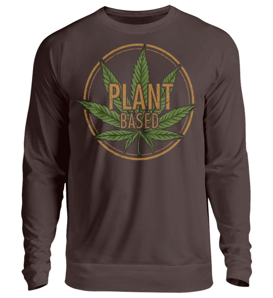 PLANT BASED | Herren Cannabis Pullover Braun