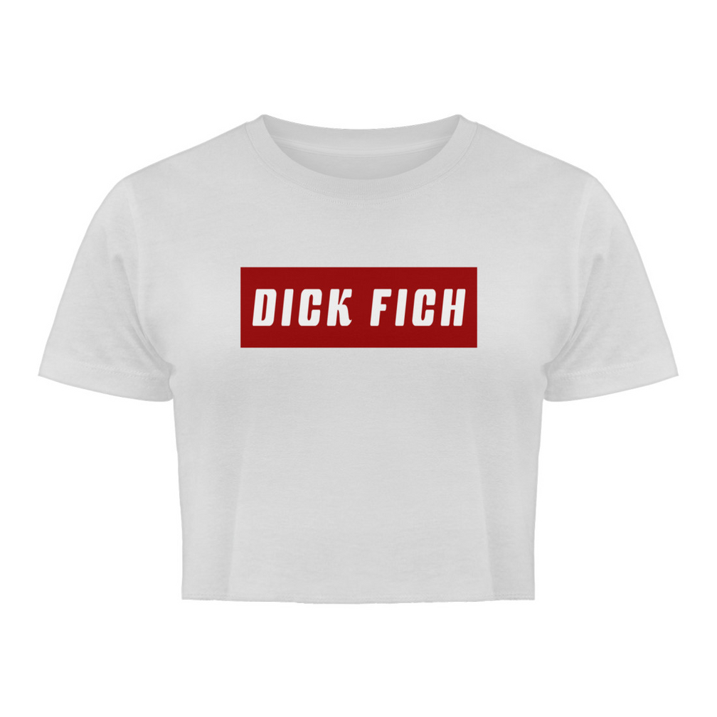 Für Humorliebhaberinnen mit einem Sinn für Wortspiele: Unser Organic Crop Top "Dick Fich" – eine witzige und umweltbewusste Wahl für alle, die gerne mit Sprachspielereien für Heiterkeit sorgen. Dieses Crop Top ist ideal für den Alltag, für Treffen mit Freunden oder als Teil eines humorvollen Outfits.