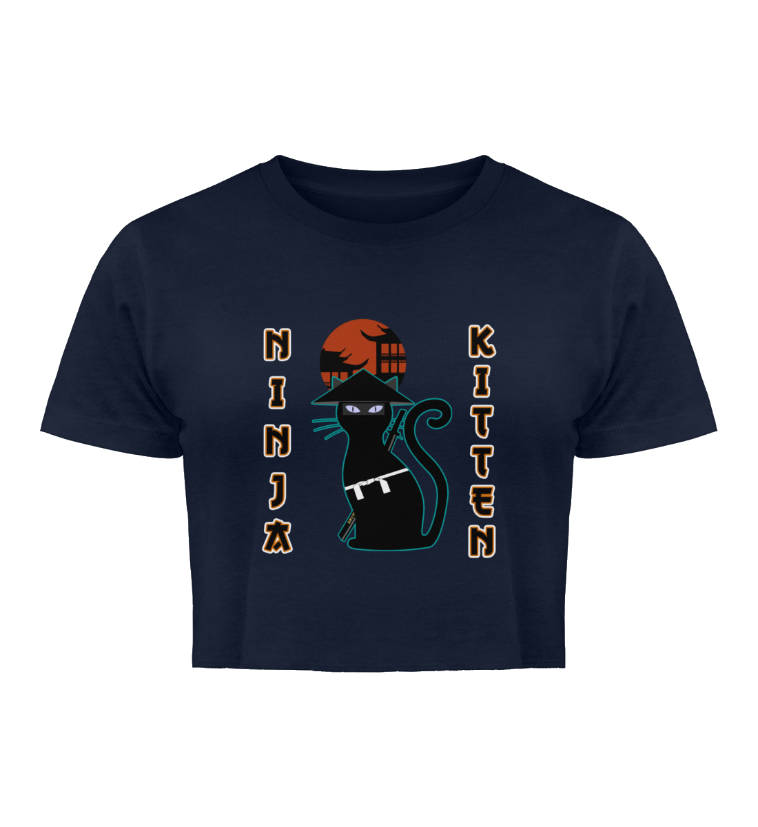 Für Katzenfans mit einem Faible für Abenteuer: Unser Organic Crop Top "Ninja Kitten" – eine spielerische und umweltbewusste Wahl für alle, die ihre Liebe zu Katzen und das Flair der Ninja-Kultur kombinieren möchten. Dieses Crop Top ist ideal für den Alltag, für Treffen mit Freunden oder als Teil eines kreativen und individuellen Outfits.