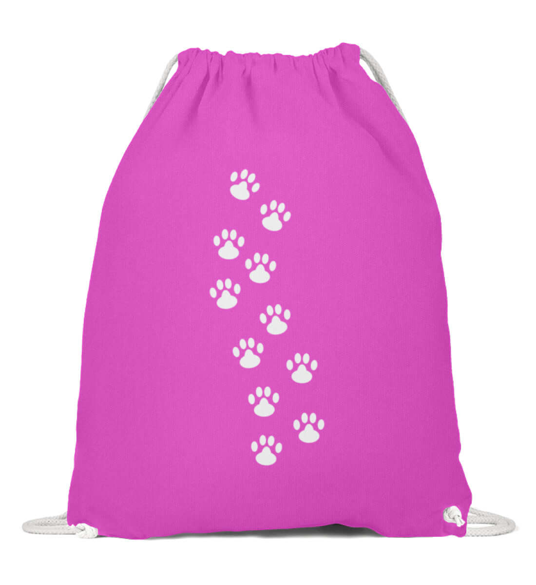 Premium Sportbeutel | Pfotenabdrücke - Pfötchen - Baumwoll Gymsac Pixdesign Onlineshop