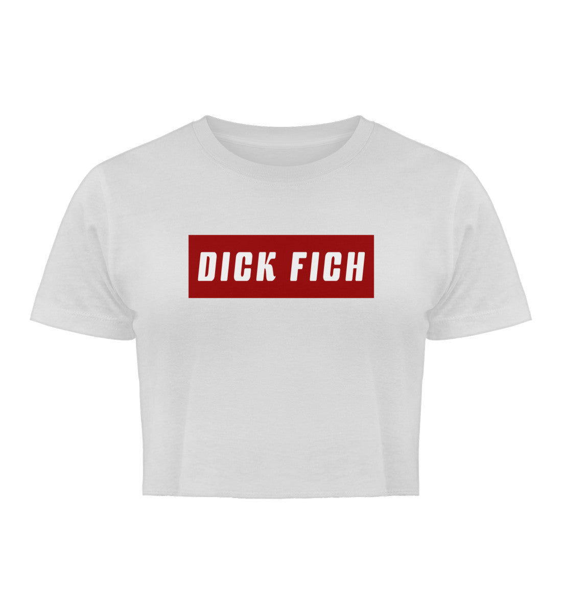 Für Humorliebhaberinnen mit einem Sinn für Wortspiele: Unser Organic Crop Top "Dick Fich" – eine witzige und umweltbewusste Wahl für alle, die gerne mit Sprachspielereien für Heiterkeit sorgen. Dieses Crop Top ist ideal für den Alltag, für Treffen mit Freunden oder als Teil eines humorvollen Outfits.