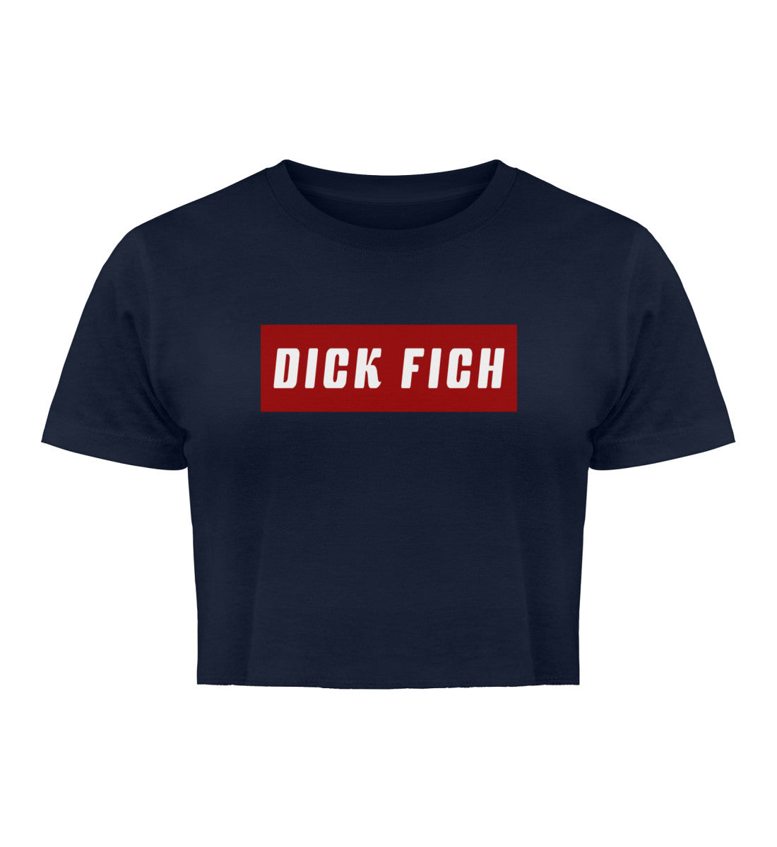 Für Humorliebhaberinnen mit einem Sinn für Wortspiele: Unser Organic Crop Top "Dick Fich" – eine witzige und umweltbewusste Wahl für alle, die gerne mit Sprachspielereien für Heiterkeit sorgen. Dieses Crop Top ist ideal für den Alltag, für Treffen mit Freunden oder als Teil eines humorvollen Outfits.
