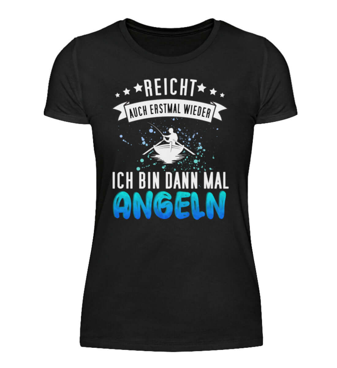 Damen T-Shirt | Lustiges Angler Design