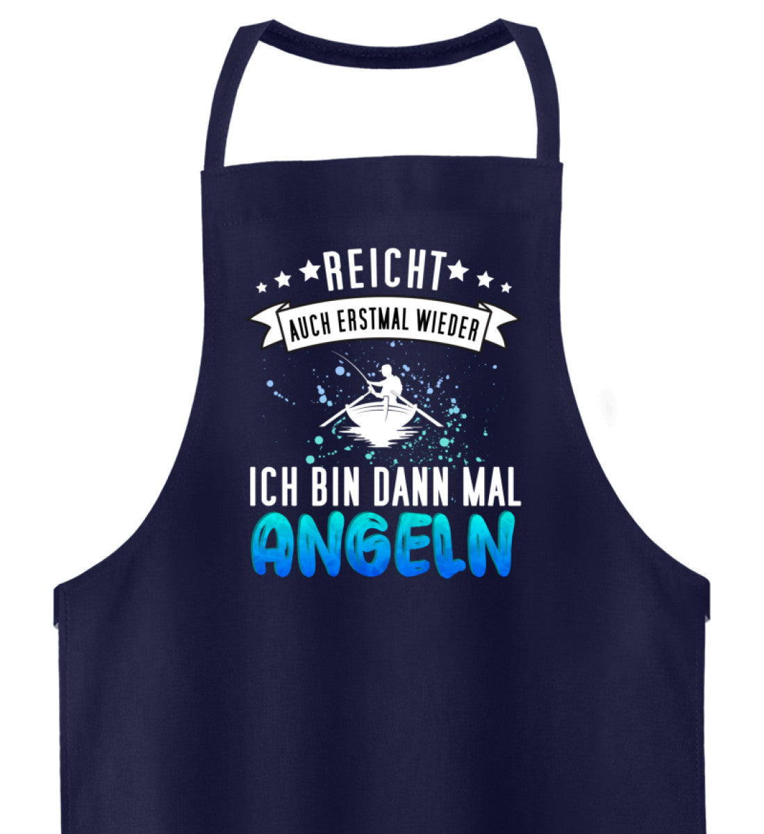 Hochwertige Grillschürze | Lustiges Angler Design - Funny Fischer Motiv