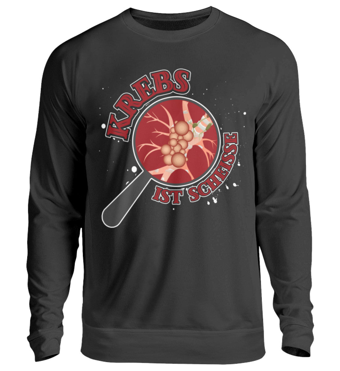 Krebs ist SCHEIßE | Herren Pullover