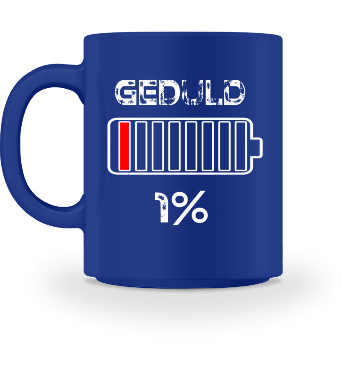 Geduld 1% Akku | Kaffeetasse
