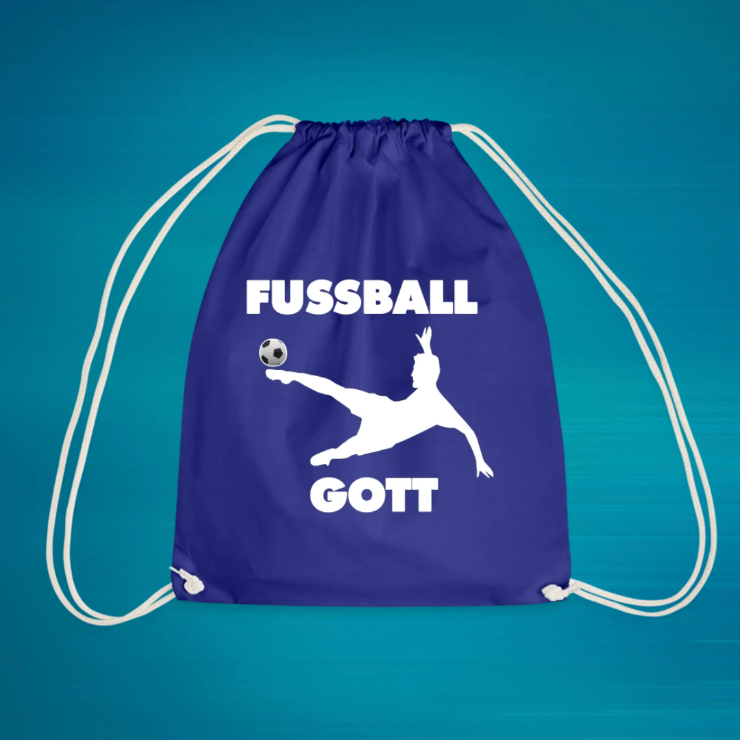 Sportbeutel Schwarz - EM 2024 Fußball Love - Pixdesign Onlineshop - Turnbeutel