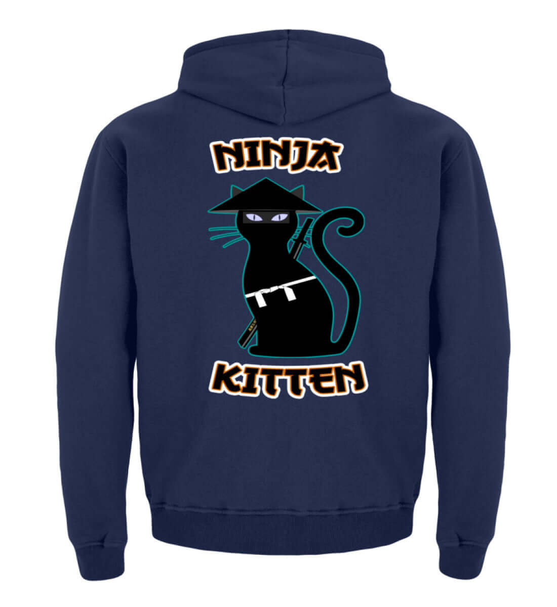 Kinder Kapuzenpullover | Ninja-Katze by Pixdesign