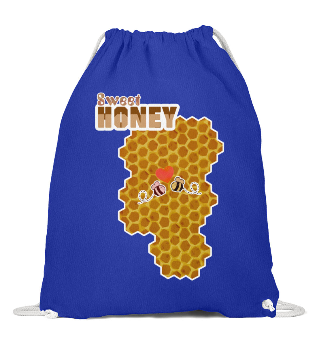 Premium Sportbeutel | "Sweet Honey - combs " - Süßer Honig Pixdesign Onlineshop